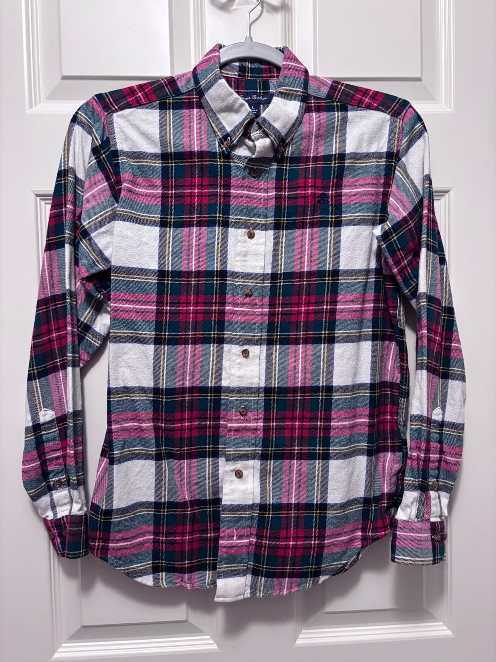 Brooks Brothers Fleece flannel shirt sz Youth L